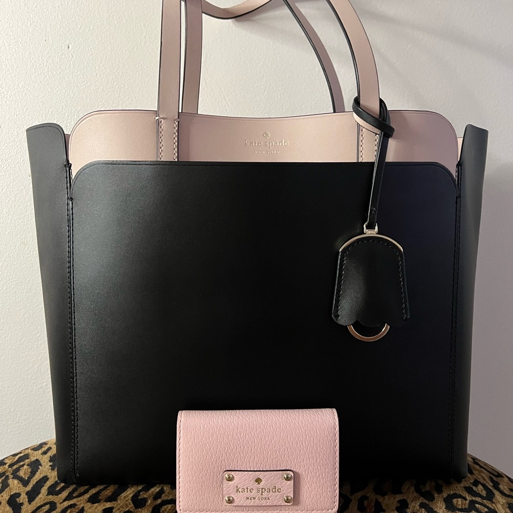 Kate Spade Black and Pink Tote ♠️